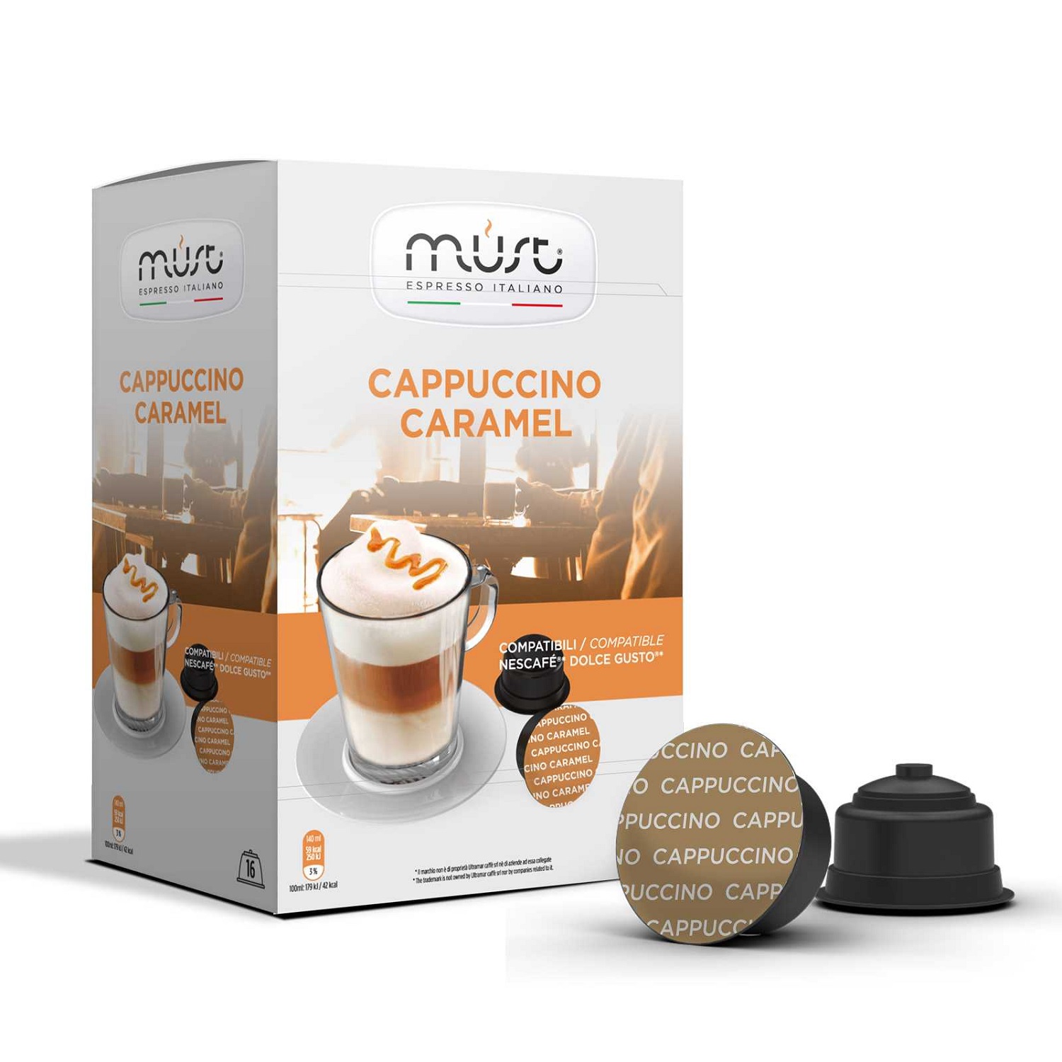 Капсулы Must Dolce Gusto Cappucino Caramel 16шт