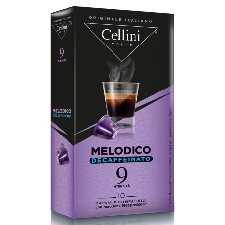 Капсулы Cellini Nespresso Melodico Decaffeinato 10шт - фото 1