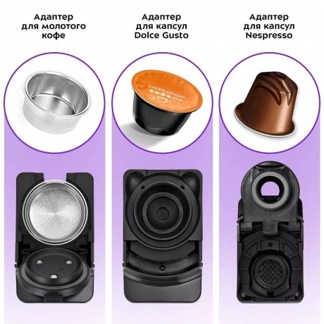 Капсульная кофемашина Kitfort КТ-7404 - фото 3