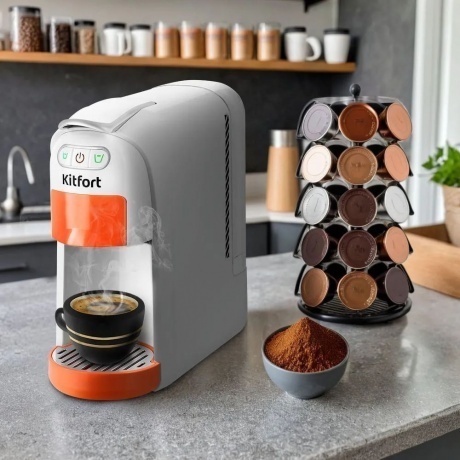 Капсульная кофемашина Kitfort КТ-7509 - фото 29