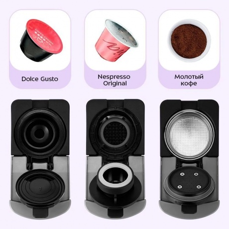 Капсульная кофемашина Kitfort КТ-7656 - фото 3