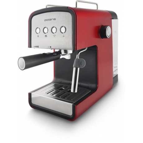 Кофеварка эспрессо Polaris PCM 1516E Adore Crema 850Вт красный - фото 1
