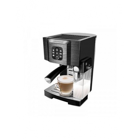 Кофеварка рожковая Redmond RCM-1511 черный/серебристый - фото 1