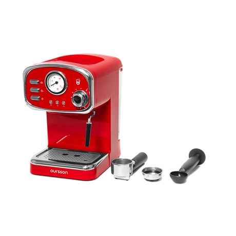 Кофеварка рожковая Oursson EM1505/RD Red - фото 4