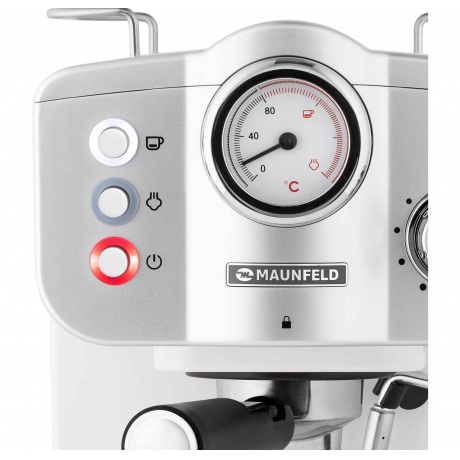 Кофеварка рожковая Maunfeld MF-735WH PRO, 15 Бар - фото 4