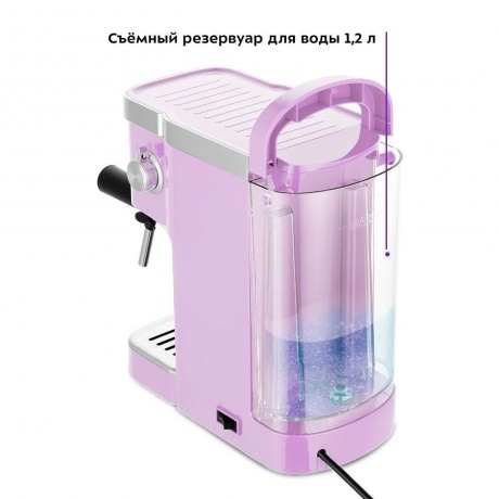 Кофеварка рожковая Kitfort КТ-7114-3 лавандовый - фото 5