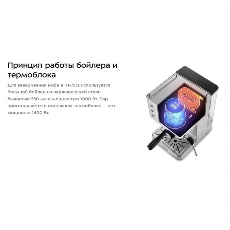 Кофеварка КТ-7510 - фото 11