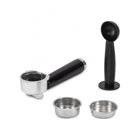 Кофеварка рожковая Hyundai HEM-9999 1350Вт серебристый - фото 12