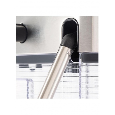 Кофеварка рожковая Hyundai HEM-9999 1350Вт серебристый - фото 9