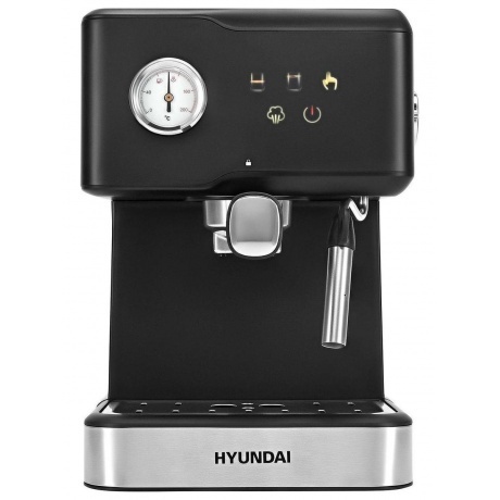 Кофеварка рожковая Hyundai HEM-4204 1000Вт черный - фото 2
