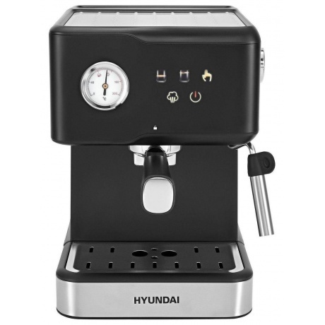 Кофеварка рожковая Hyundai HEM-4204 1000Вт черный - фото 3