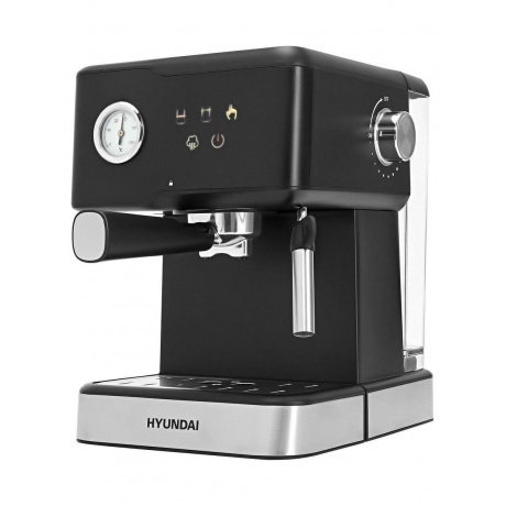 Кофеварка рожковая Hyundai HEM-4204 1000Вт черный - фото 4