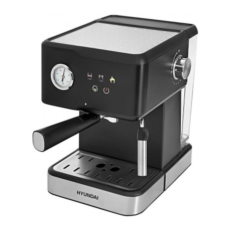 Кофеварка рожковая Hyundai HEM-4204 1000Вт черный - фото 5