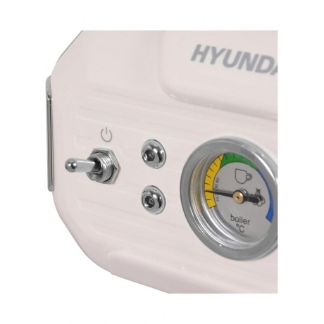 Кофеварка рожковая Hyundai HEM-5300 850Вт бежевый/серебристый - фото 7