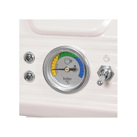 Кофеварка рожковая Hyundai HEM-5300 850Вт бежевый/серебристый - фото 9