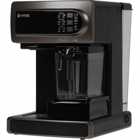 Кофеварка рожковая Vitek VT-1517 1238Вт коричневый - фото 1