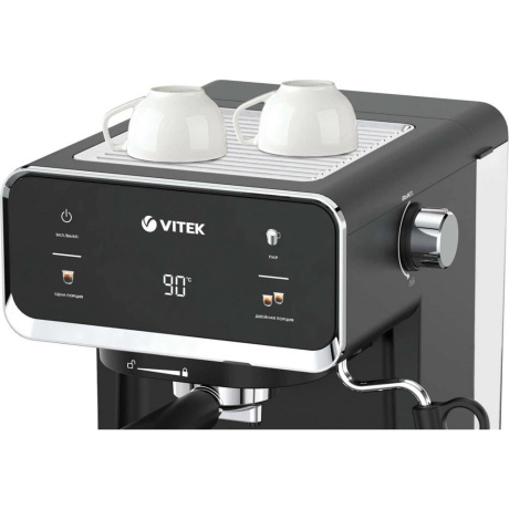 Кофеварка рожковая Vitek VT-1516 1000Вт черный - фото 2