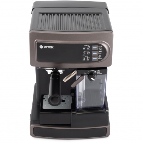 Кофеварка рожковая Vitek VT-1517 BN 1238Вт коричневый - фото 13