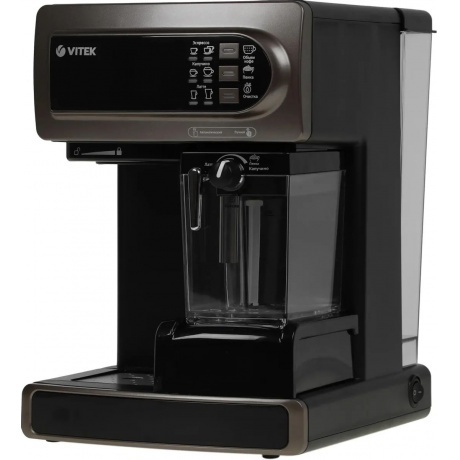Кофеварка рожковая Vitek VT-1517 BN 1238Вт коричневый - фото 14