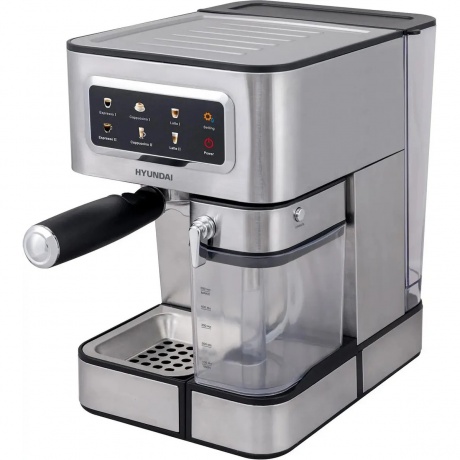 

Кофеварка рожковая Hyundai HEM-5306 1350Вт серебристый/черный