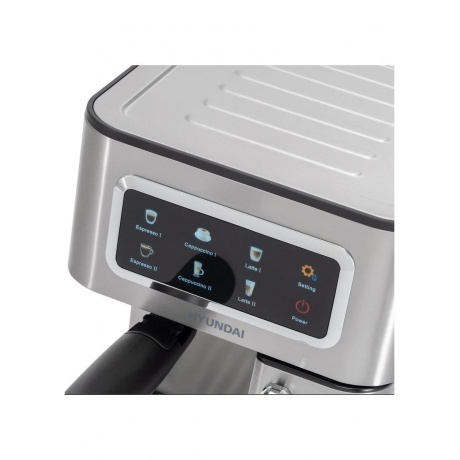 Кофеварка рожковая Hyundai HEM-5306 1350Вт серебристый/черный - фото 8