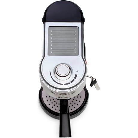 Кофеварка рожковая Vitek VT-1515 1350Вт серебристый - фото 3