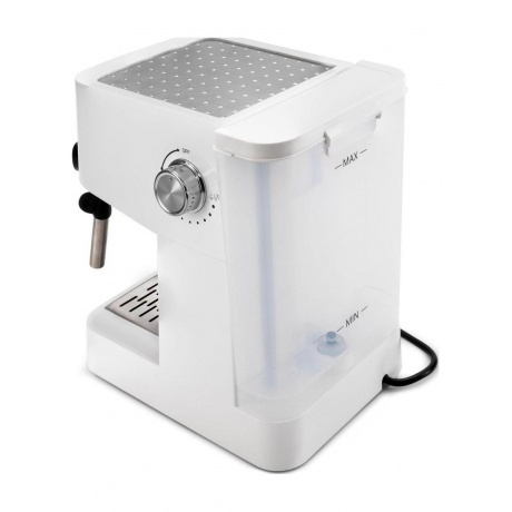 Кофеварка рожковая Hyundai HEM-3203 1000Вт белый/серебристый - фото 12