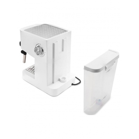 Кофеварка рожковая Hyundai HEM-3203 1000Вт белый/серебристый - фото 13