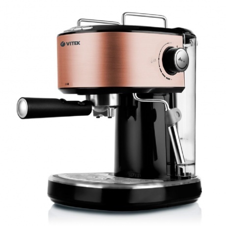 Кофеварка рожковая Vitek VT-1524 750Вт золотистый - фото 1