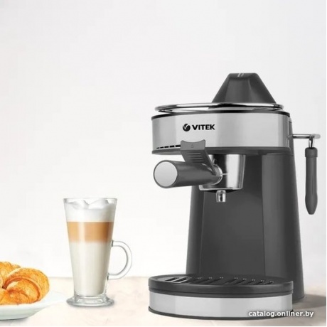 Кофеварка рожковая Vitek VT-1524 750Вт золотистый - фото 6