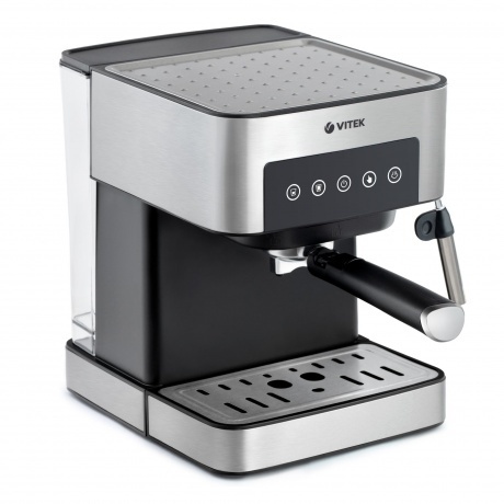 Кофеварка рожковая Vitek VT-1508 850Вт серебристый - фото 1