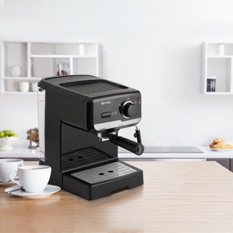 Кофеварка рожковая Vitek VT-1502 1050Вт черный - фото 7