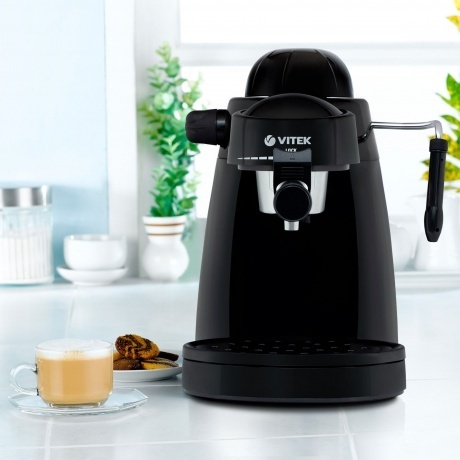 Кофеварка рожковая Vitek VT-1518 черный - фото 6