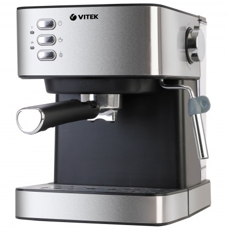 Кофеварка рожковая Vitek VT-1504 1050Вт нержавеющая сталь - фото 4