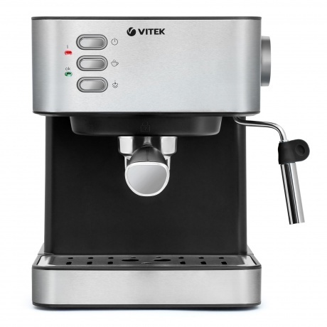 Кофеварка рожковая Vitek VT-1504 1050Вт нержавеющая сталь - фото 5