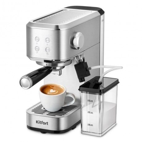 Кофеварка рожковая с автоматическим капучинатором Kitfort КТ-764...