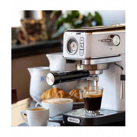 Кофеварка рожковая Ariete 1381 Espresso Slim Moderna (00M138114AR0) - фото 7
