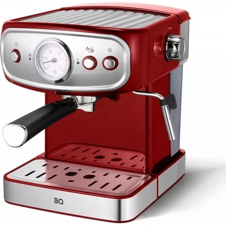 Кофеварка эспрессо BQ CM1006 Красный-Стальной
