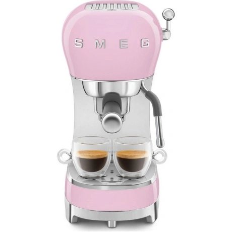 Кофеварка рожковая Smeg ECF02PKEU розовая