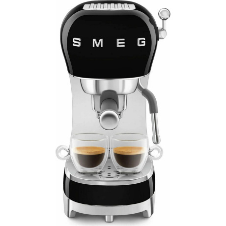 Кофеварка рожковая Smeg ECF02BLEU черная - фото 1