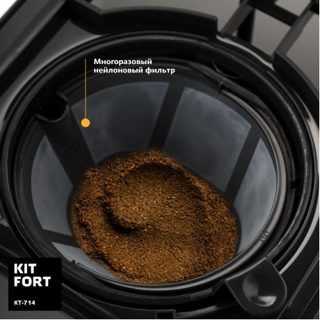 Капельная кофеварка Kitfort KT-714 - фото 4