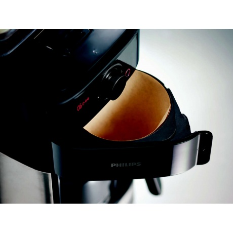 Кофеварка капельная Philips HD7767 1000Вт черный/стальной - фото 4