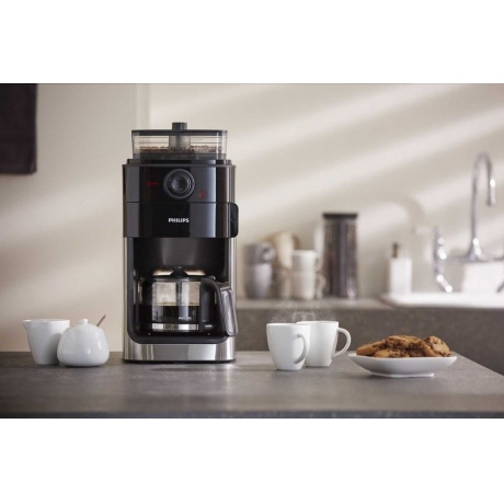 Кофеварка капельная Philips HD7767 1000Вт черный/стальной - фото 9