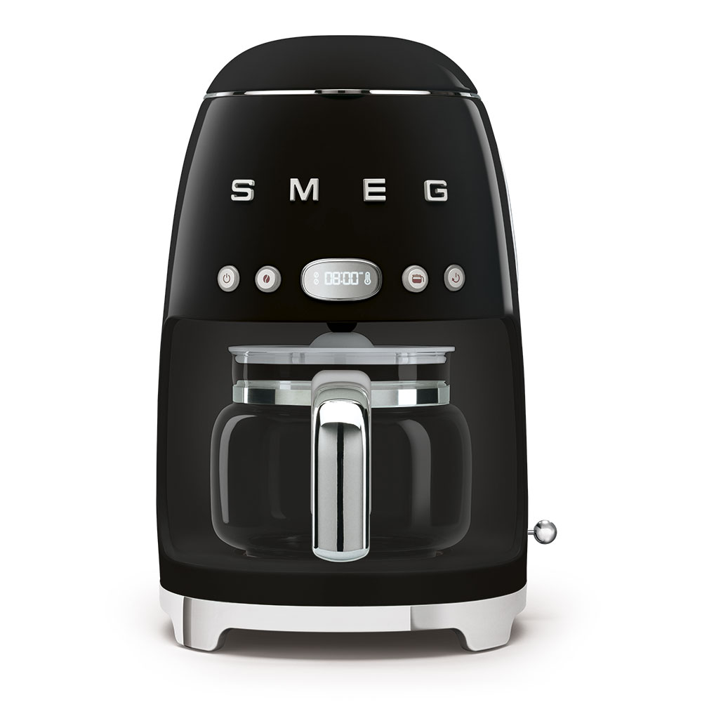 Кофеварка капельная Smeg DCF02BLEU Стиль 50-х годов, 10 чашек, 1.4 л, черная