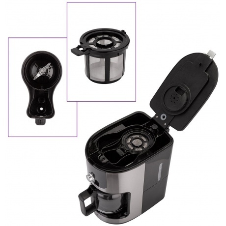 Кофеварка автоматичекая Kitfort КТ-782 - фото 2