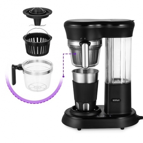 Кофеварка автоматичекая Kitfort КТ-7141 - фото 3