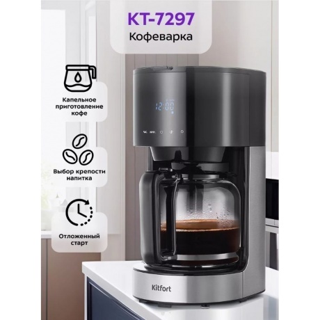 Кофеварка капельная Kitfort КТ-7297 - фото 29