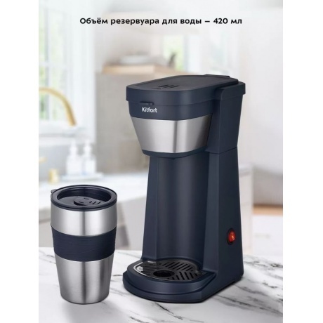 Кофеварка капельная Kitfort КТ-7301 - фото 16