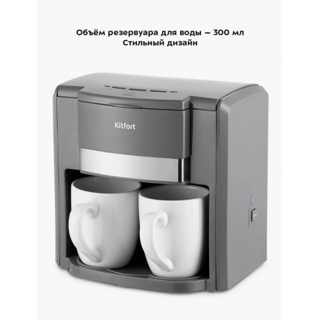 Кофеварка капельная Kitfort КТ-7302 - фото 15