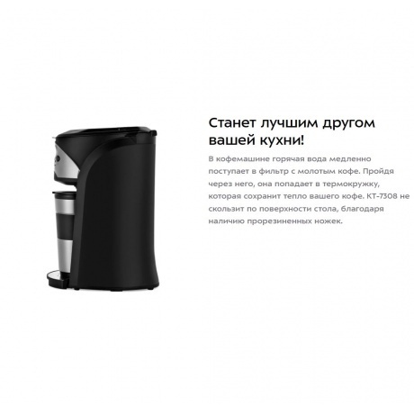 Кофеварка автоматичекая Kitfort КТ-7308 - фото 21